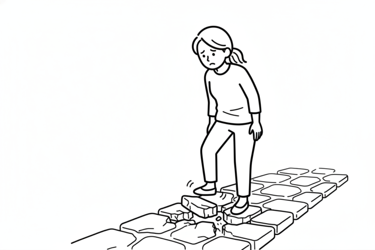 これだけ歩いてきたのに、なぜ足元が崩れるのか